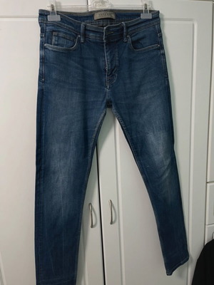 Zara Man men's straight-leg jeans, size 42, blue