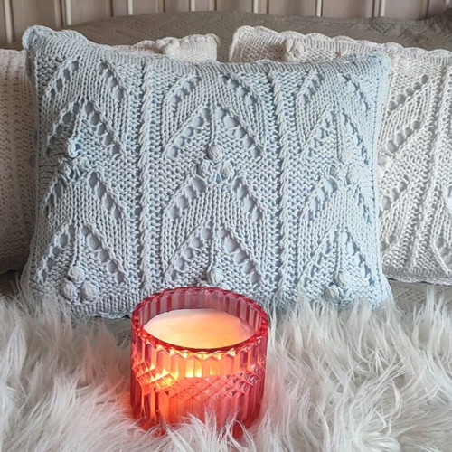 Knitted decorative pillowcases like new, set of 3 pieces ZaraHome