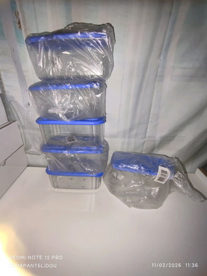 Tupperware Crystal Containers Set of 6 New