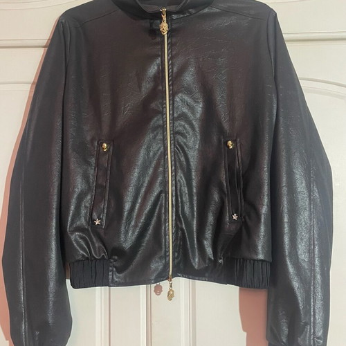 Ean 13 women's bomber style jacket size 44/M like new, black