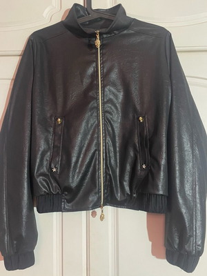 Ean 13 women's bomber style jacket size 44/M like new, black
