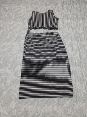 Zara φόρεμα M/L μεταχειρισμένο, μαύρο και άσπρο