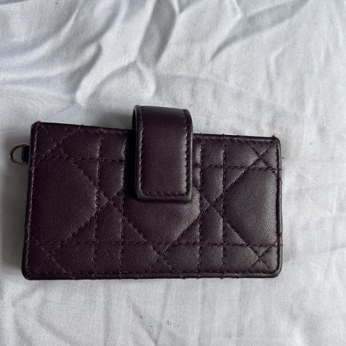 Dior cardholder used with slight edge wear