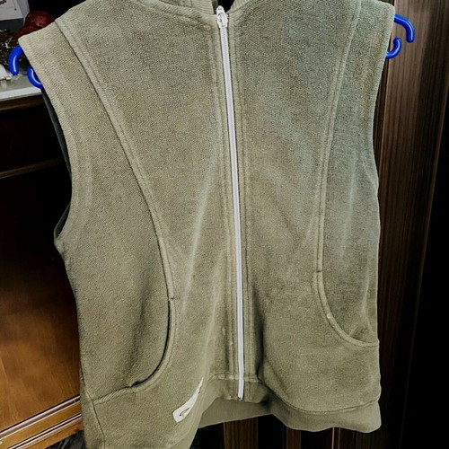 Spring sleeveless hoodie jacket Leonard's like new, khaki, size L