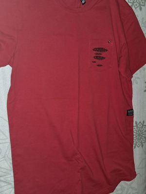 Blouse red and black like new, size M