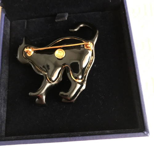 Panther brooch Swarovski used with black stones
