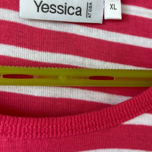 Tshirt Yessica XL pink/white like new, 100% cotton