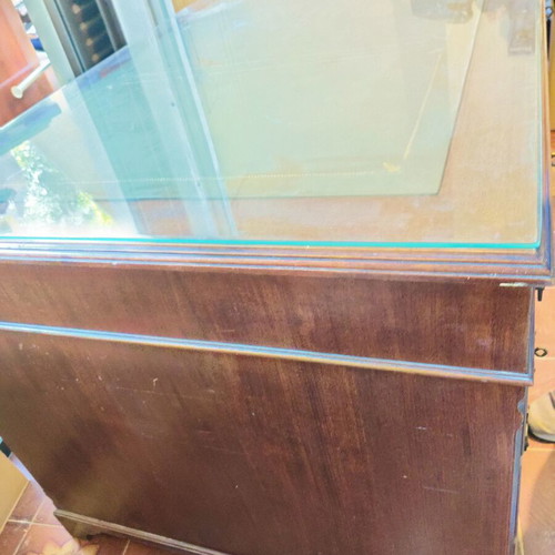 Varangis Classic English Executive Desk used, leather top