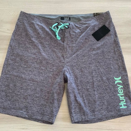 Hurley 20" Board Shorts men's size 34 large gray turquoise new