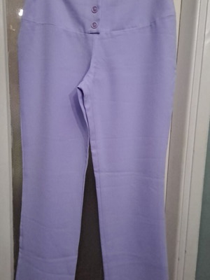 Handmade lilac pants like new, satin texture, sizes M and L