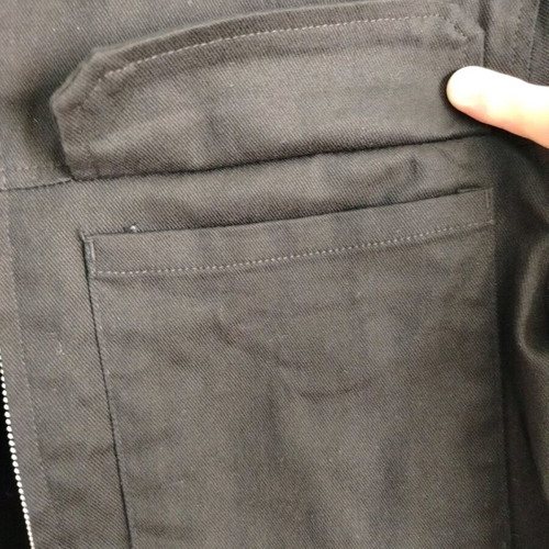 Zara black thin jacket with zipper like new, size M