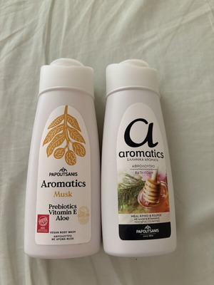Papoutsanis Aromatics shower gel set 2x150ml new