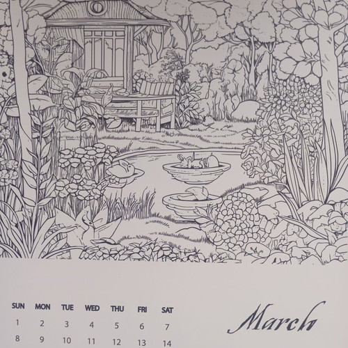 Antistress wall calendar 2026 unused