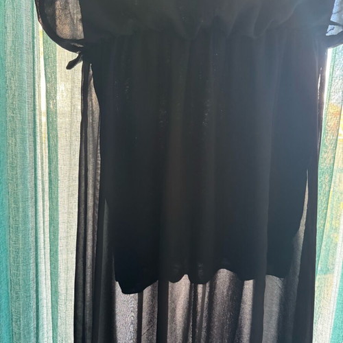 Evening dress black like new, chiffon with inner lining, size S