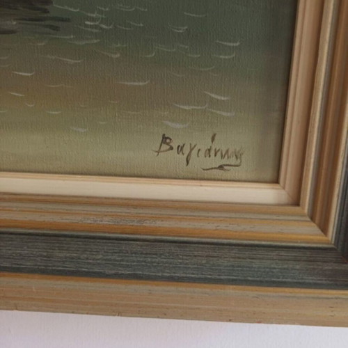 Vagiannis painting used, 55x45 cm wooden frame