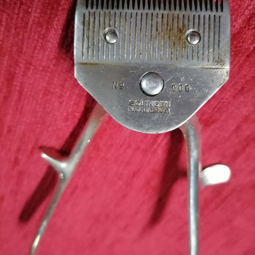 Hair clipper used vintage from 1950s