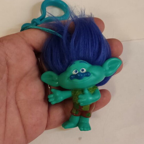 Trolls mini figure keychain used
