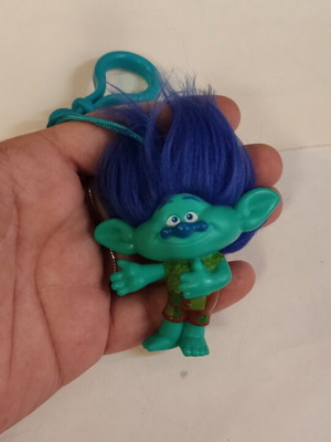 Trolls mini figure keychain used