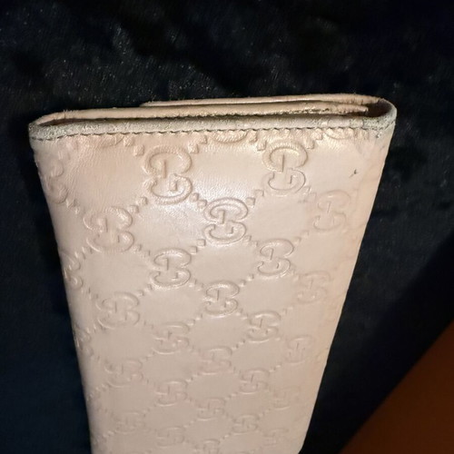 Gucci leather wallet, pale pink