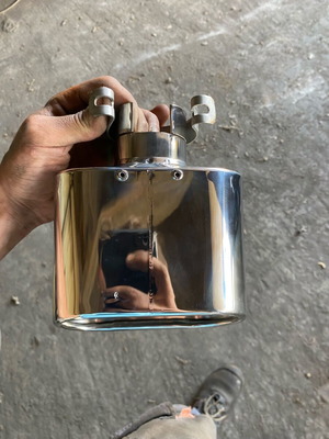 Stainless steel exhaust tip new glossy up to Φ55