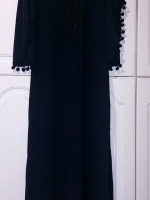 Formal dress dark blue with black details used