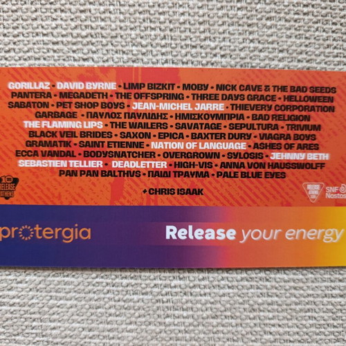 Offspring Bad Religion commemorative ticket new from Release Festival Athens