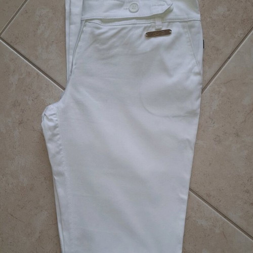 AKE white pants straight fit like new, size Small