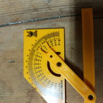 Plastic movable protractor new