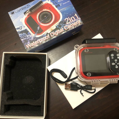 Lamtech 2in1 Waterproof Digital Camera Red