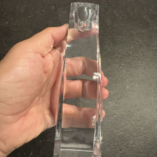 Rogaska Slovenian crystal candle holder like new