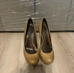 High-heeled shoes used, cigar color, 14 cm heel, size 37 Made In Italia