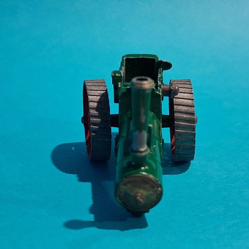 Steam train wagon used without front wheel