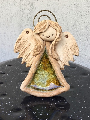 Ceramic angel used, 13cm