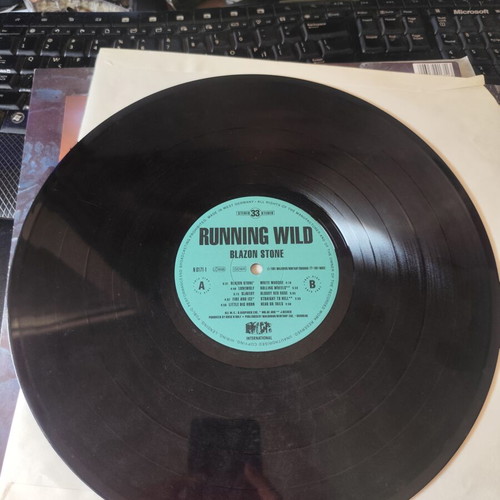 Running Wild Blazon Stone LP used, metal, first press 1991
