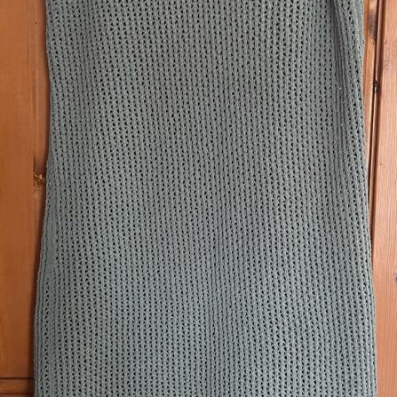 Zara crochet midi dress sage green size M like new