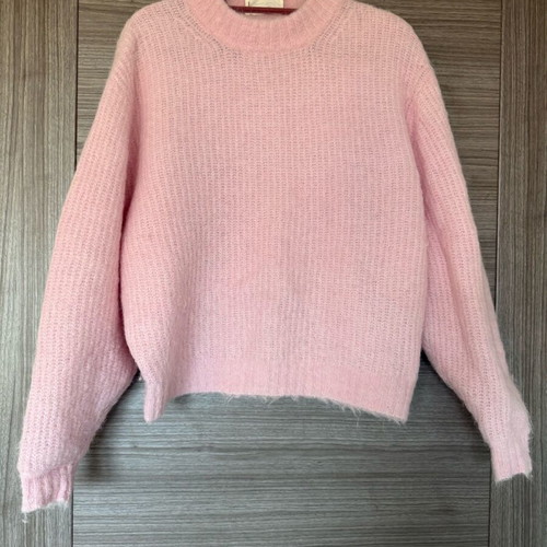 American Vintage pink knit sweater like new, size S