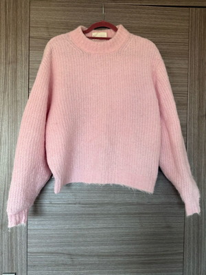 American Vintage pink knit sweater like new, size S