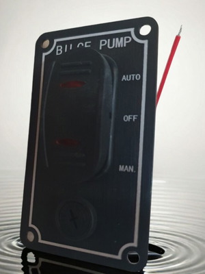 Bilge Pump Control Panel 3-Position Auto-Off-Manual, new