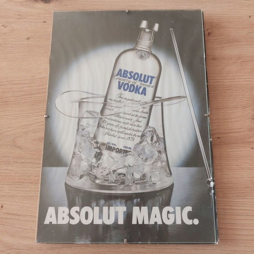 Absolut Magic vintage framed advertisement used