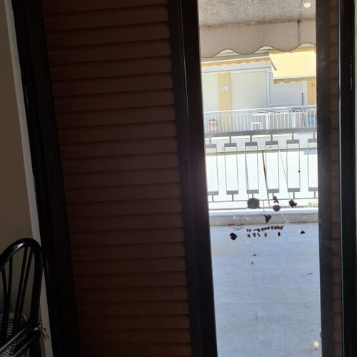 Sliding aluminum doors with shutters used, 3 double and 2 single