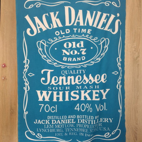 Jack Daniels Quick Dry microfiber towel new, blue and white