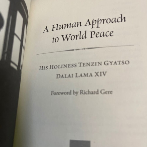 A Human Approach to World Peace by Dalai Lama, hardcover