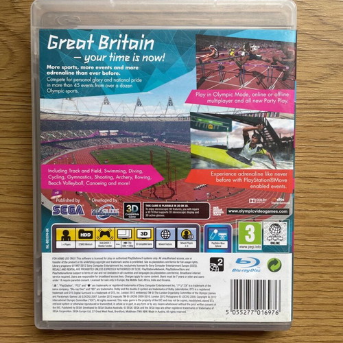 PS3 London 2012 used, complete with manual, 2 pieces