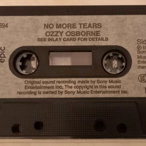 Ozzy Osbourne No More Tears cassette used, metal