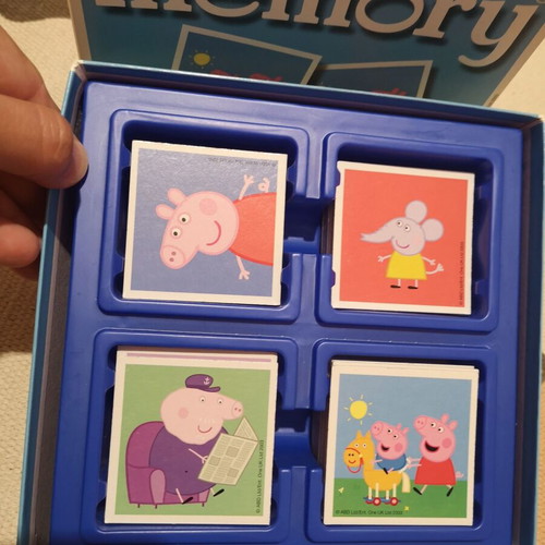 Peppa Pig Memory board game used, Ravensburger, 2+ players 4+ years