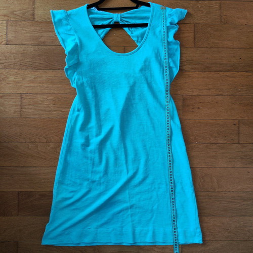 Mini Dress / Tunic Naiba in Mint Color with Bow on the Back (Size S/M)