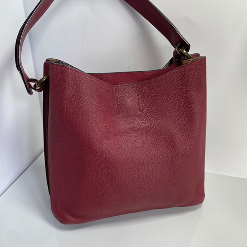 MCM leather shoulder bag like new, red