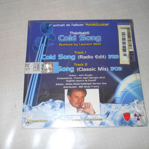 Cold Song Remixed By Laurent Wolf CD new, electronic