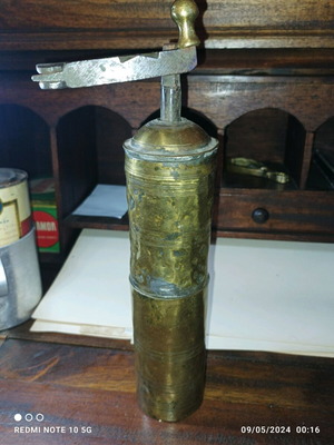 Ottoman coffee grinder used with stamp