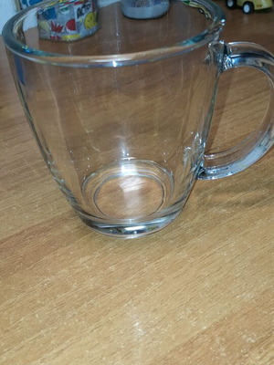 Glass mug used in good condition
